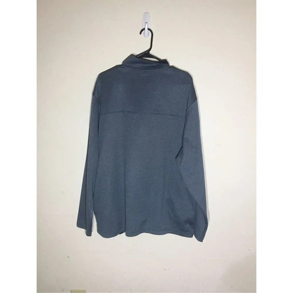 Mens Callaway Quarter Zip Jacket Winter Autumn Coat Blue Grey Size XL - Picture 2 of 2